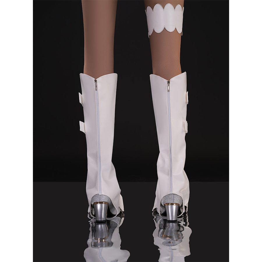 New Panty & Stocking with Garterbelt Gunsmith Cosplay Costume, each shoe cover has a zipper on the back.