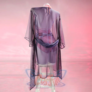 【PRE-SALE】Demon Nezuko Cosplay Women Swimsuit Bodysuit Cover-Up Set FAN0036