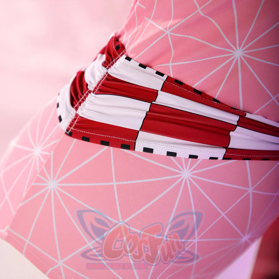 【PRE-SALE】Demon Nezuko Cosplay Women Swimsuit Bodysuit Cover-Up Set FAN0036