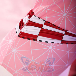 【PRE-SALE】Demon Nezuko Cosplay Women Swimsuit Bodysuit Cover-Up Set FAN0036