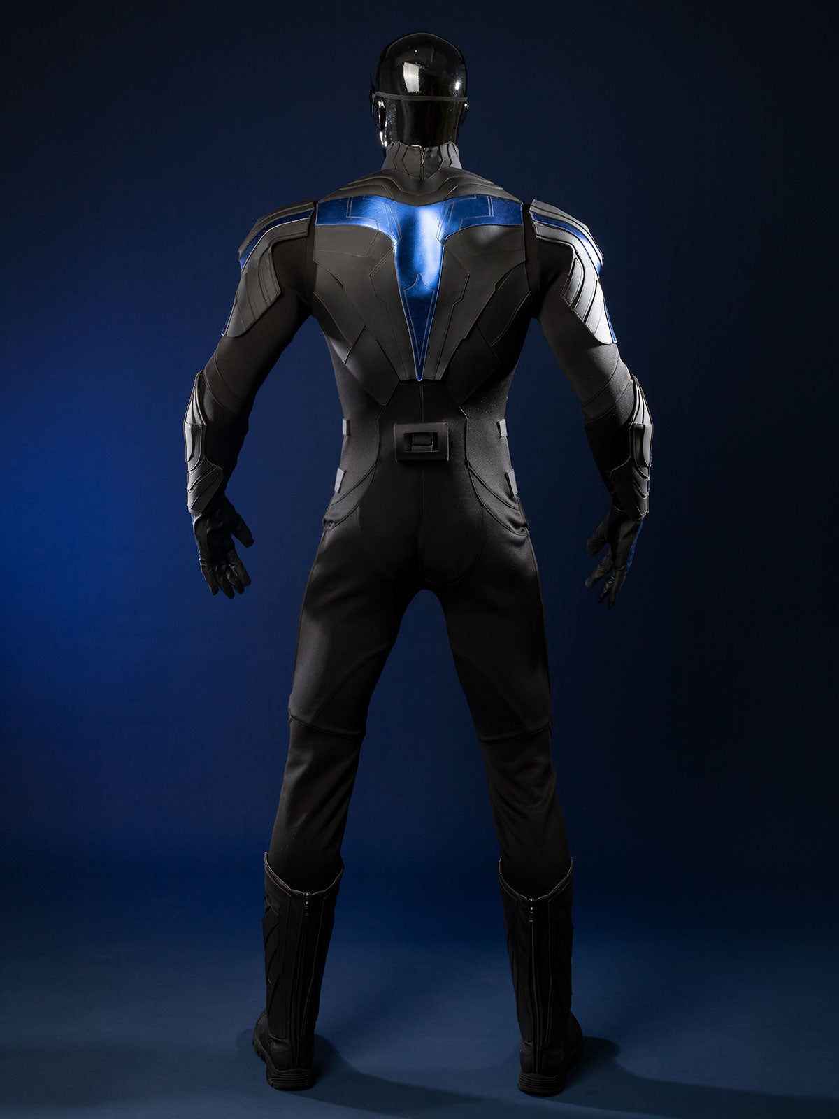 Nightwing cosplay costume - Dick Grayson full body suit with blue chest armor