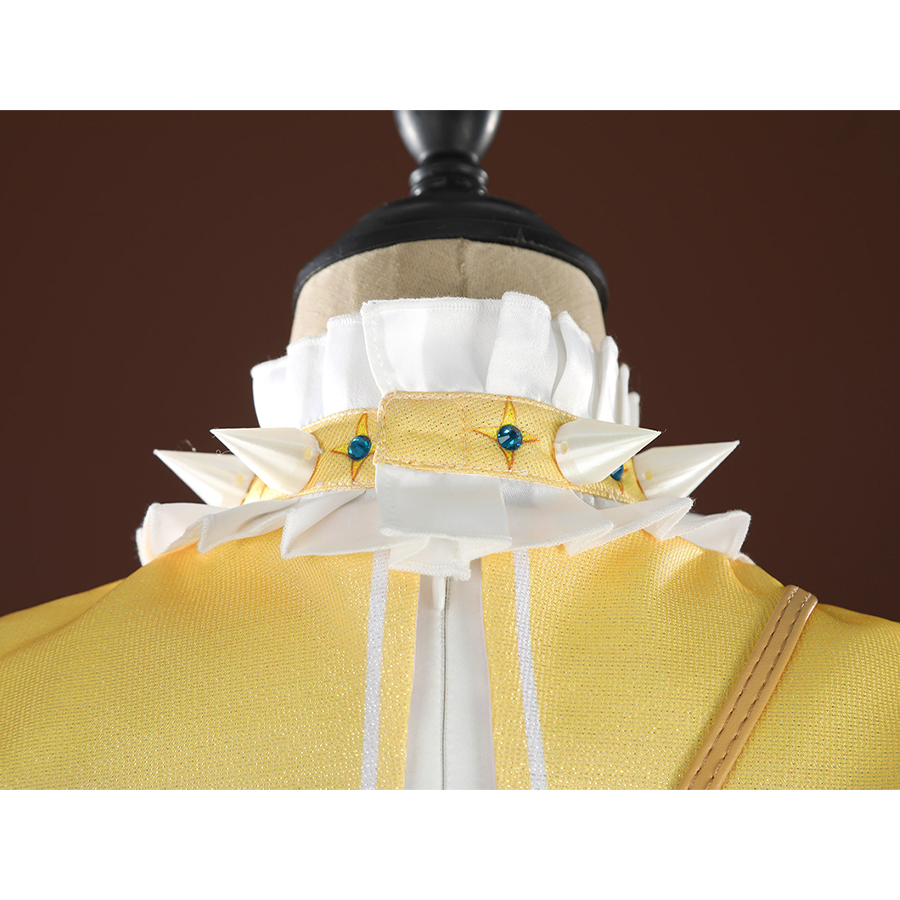Nu: Carnival Garu Cosplay Costume, the neck accessory is secured with Velcro at the back.