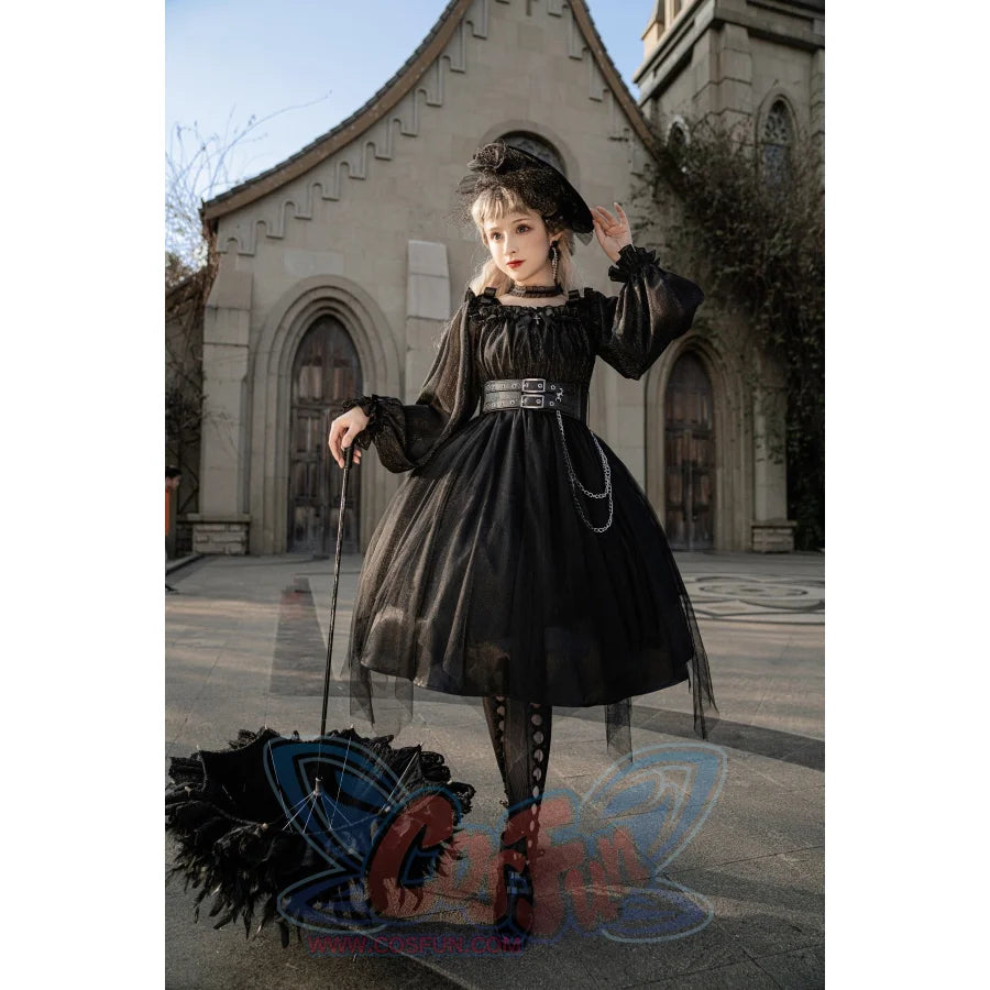 Original Genuine Lolita Dress Irregular Long Sleeves Summer Dress S20253 Dress