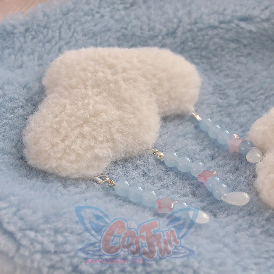 Blue Cloud Plush Large-Capacity Handbag S22426 - cosfun