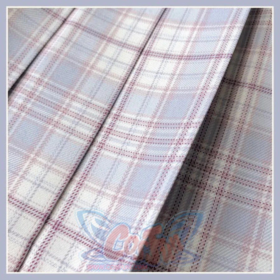 Japanese Style Soft Girl Plaid Pleated Skirt S20384 - cosfun