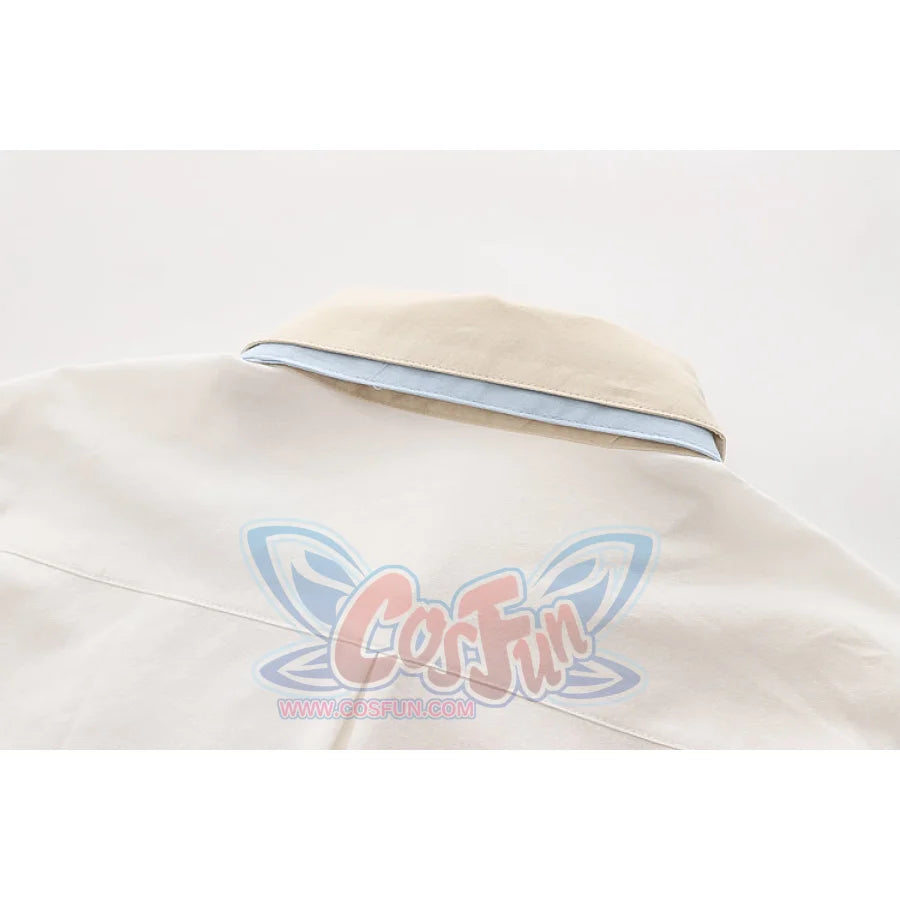 Soft Girl Cute Color Matching Long Sleeve Shirt