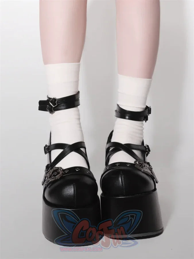 Original Angel Devil Theme Punk Thick Shoes Shoes