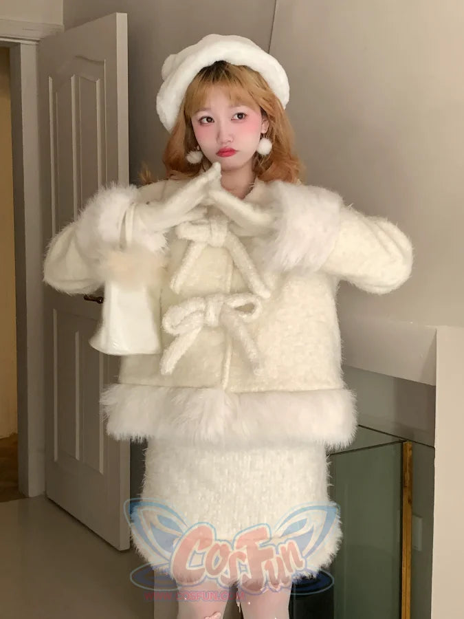 Autumn and Winter Cute Tweed Set - cosfun Autumn and Winter Cute Tweed Set - cosfun