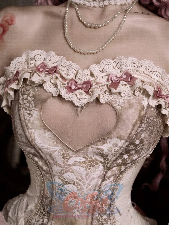 Rococo Duchess Fishbone Corset Rococo Waist Cincher Top - cosfun