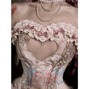 Rococo Duchess Fishbone Corset Rococo Waist Cincher Top - cosfun