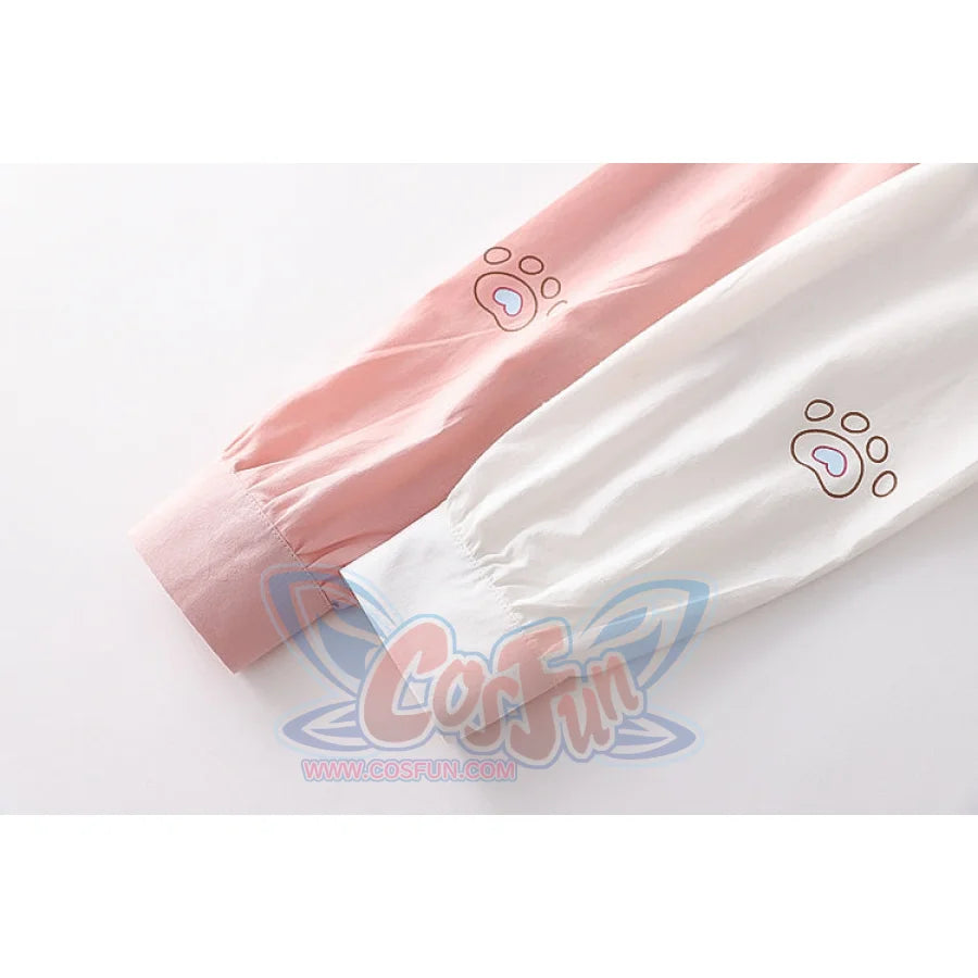 Soft Girl Cute Color Matching Long Sleeve Shirt
