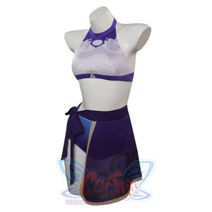 Genshin Impact Keqing Cosplay Swimsuit C08222 Costumes