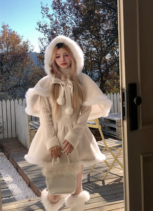 Winter Sweet and Cute Little Princess Cape/Dress S23008