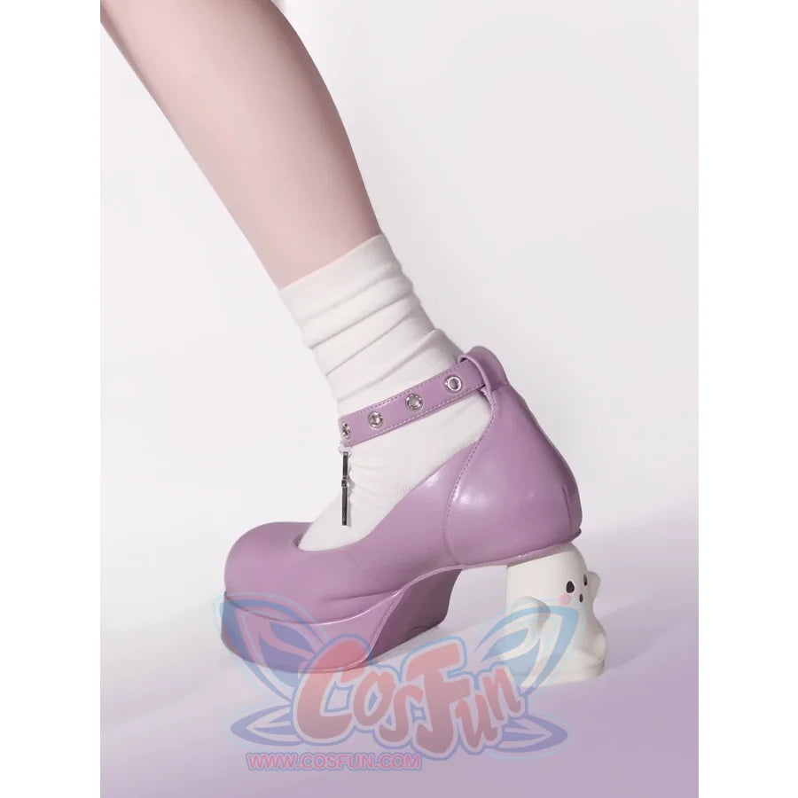 Original y2k Subculture Punk Ghost Heel Shoes cosfun