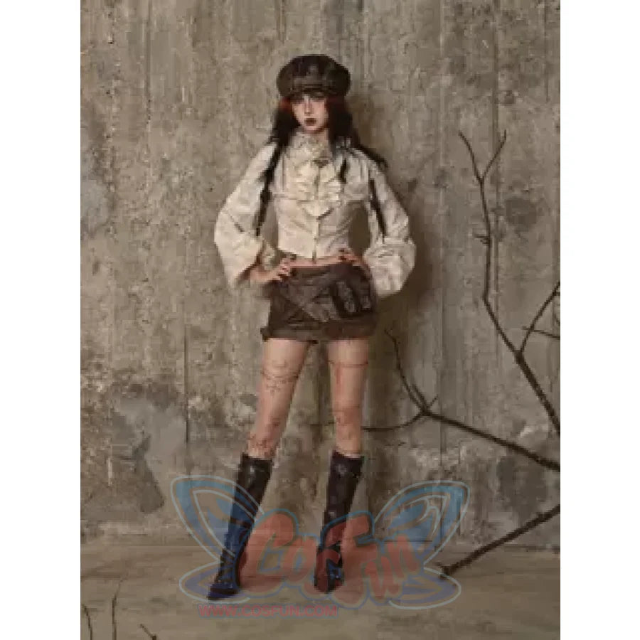 Cotton and Linen European Style Old-Fashioned Collar Ruffle Shirt - cosfun