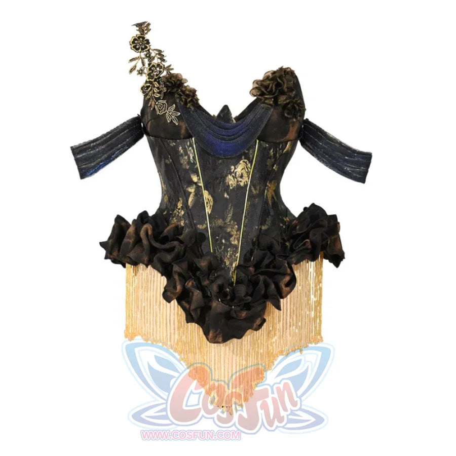 Gilded Night Collection Gilt Classical European Corset Fishbone Corset Dress S23038, Corset / S Gilded Night Collection Gilt Classical European Corset Fishbone Corset Dress S23038, Corset / S