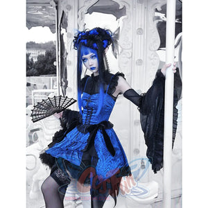 Gothic Strap Dark Two-Piece Dress S22011 S / + Shirt