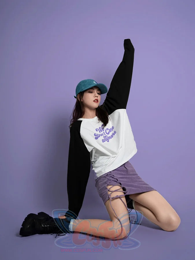 Corduroy Strap Slit A-Line Breech Skirt - cosfun