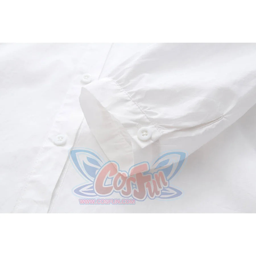 Sweet Embroidery Lace Doll Neck Long Sleeve Shirt White