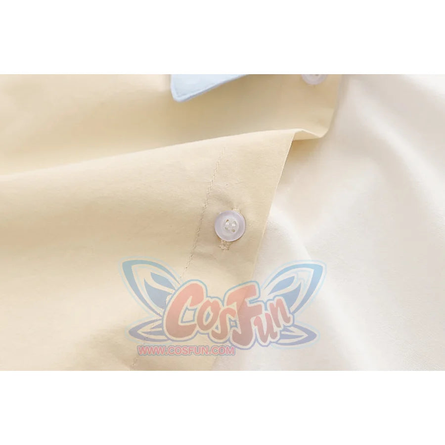 Soft Girl Cute Color Matching Long Sleeve Shirt