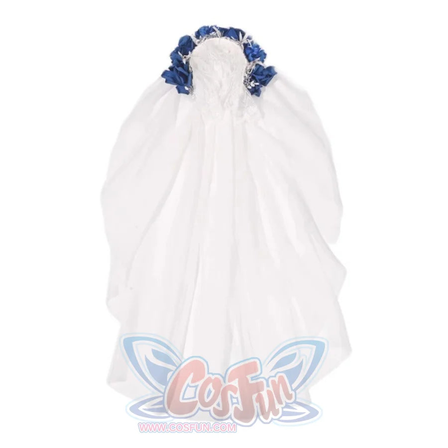 Lace and Ashes Gothic Ribcage Lace Bone Corset Dress Set Autumn Tulle Veil / One Size