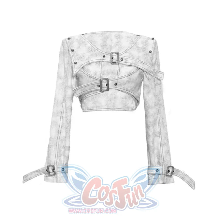 Suede Punk Shoulder Pads Short Jacket - cosfun