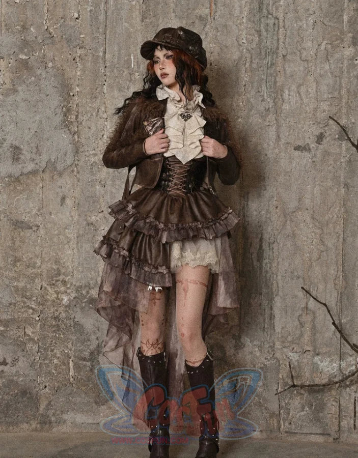 Old Style Biker Short Leather Jacket