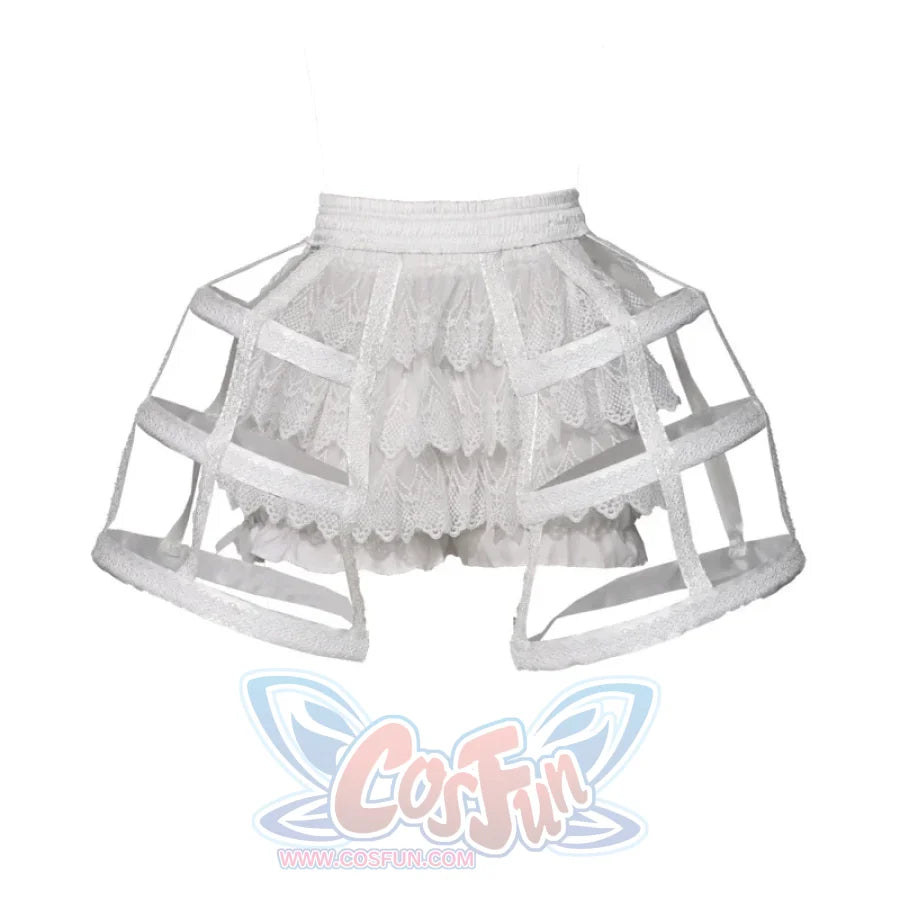 Lace and Ashes Gothic Ribcage Lace Bone Corset Dress Set Autumn - cosfun