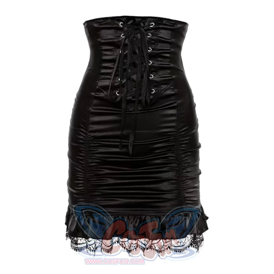 Waist Closing Fishtail Lace Skirt S22135 - cosfun