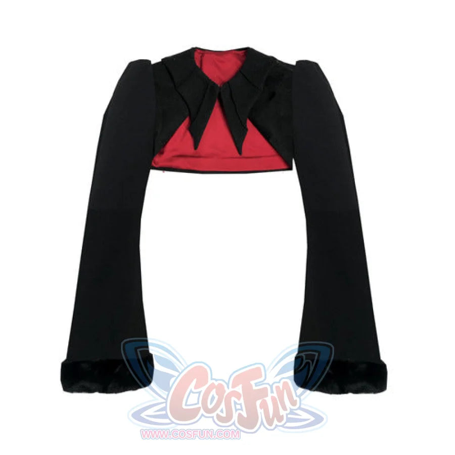 Classic Gothic Woolen Bat Collar Dark Style Coat Black / S~M