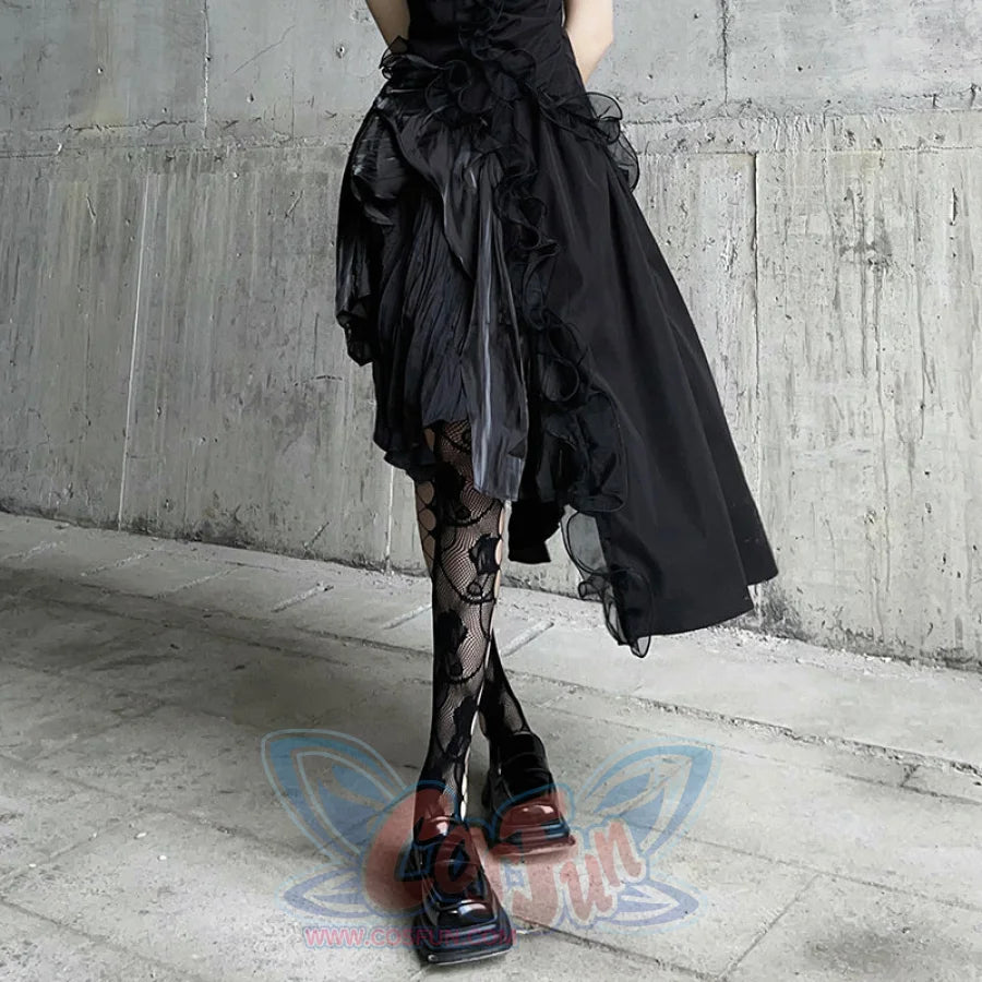 Hot Girl Rose Hollow Out Fishing Net Stockings S22404 One Size