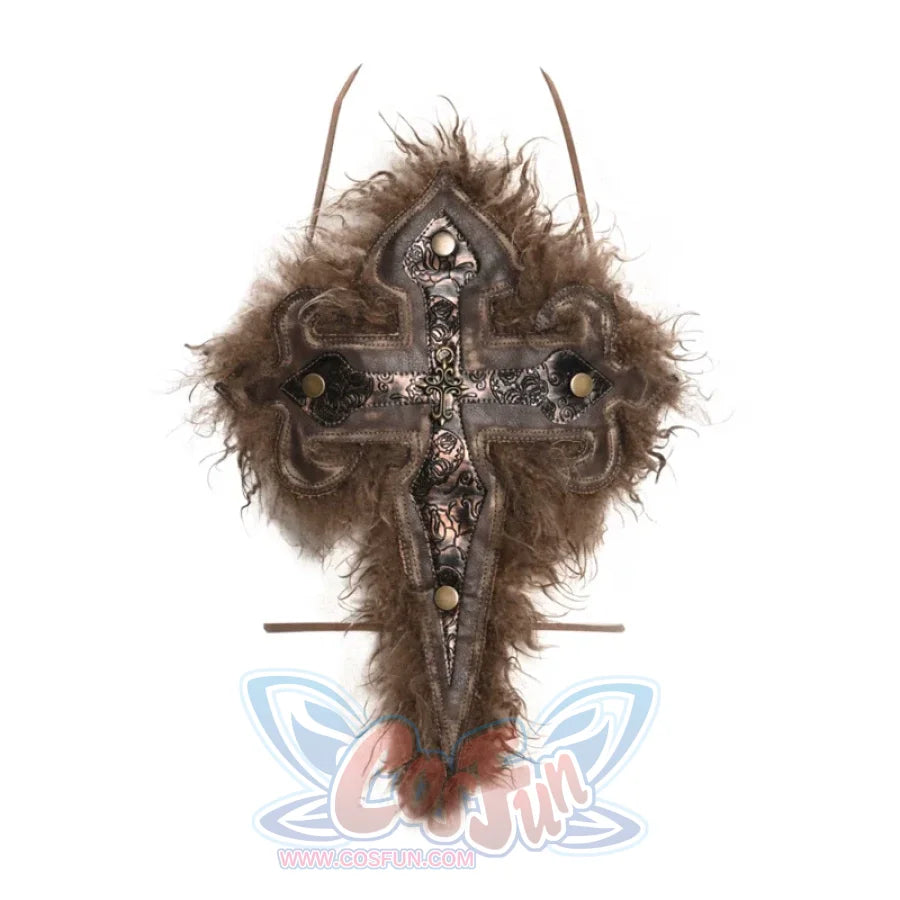 Wool Aged Hanging Neck Camisole Top Vest - cosfun