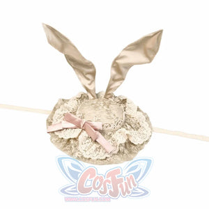 Rococo Duchess Summer Elegant Bunny Ear Dome Hat - cosfun