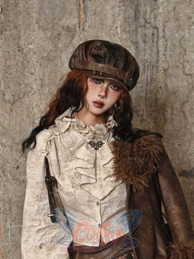 Punk Studded Octagon Hat