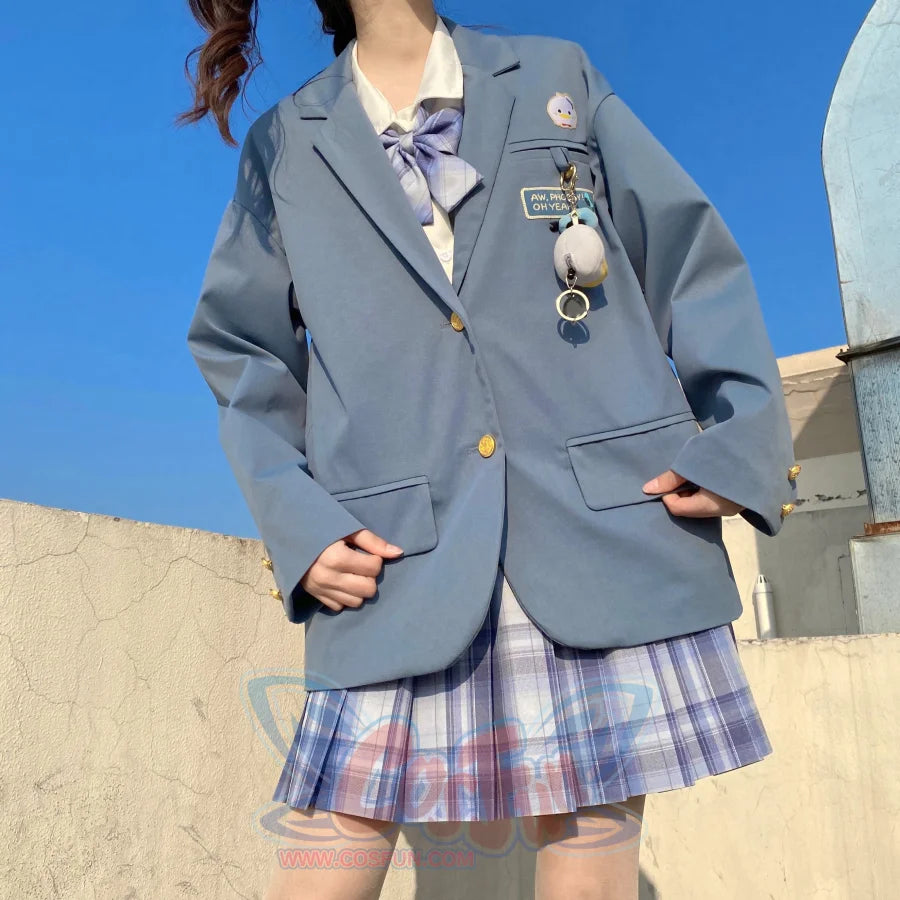 Japanese JKDK Couple Casual Embroidery Suit Coat