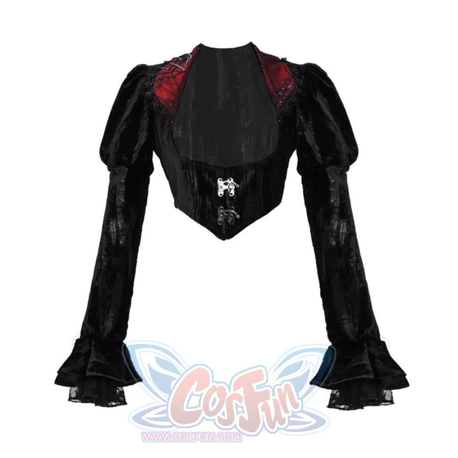 Gothic Velvet Court Halloween Top S