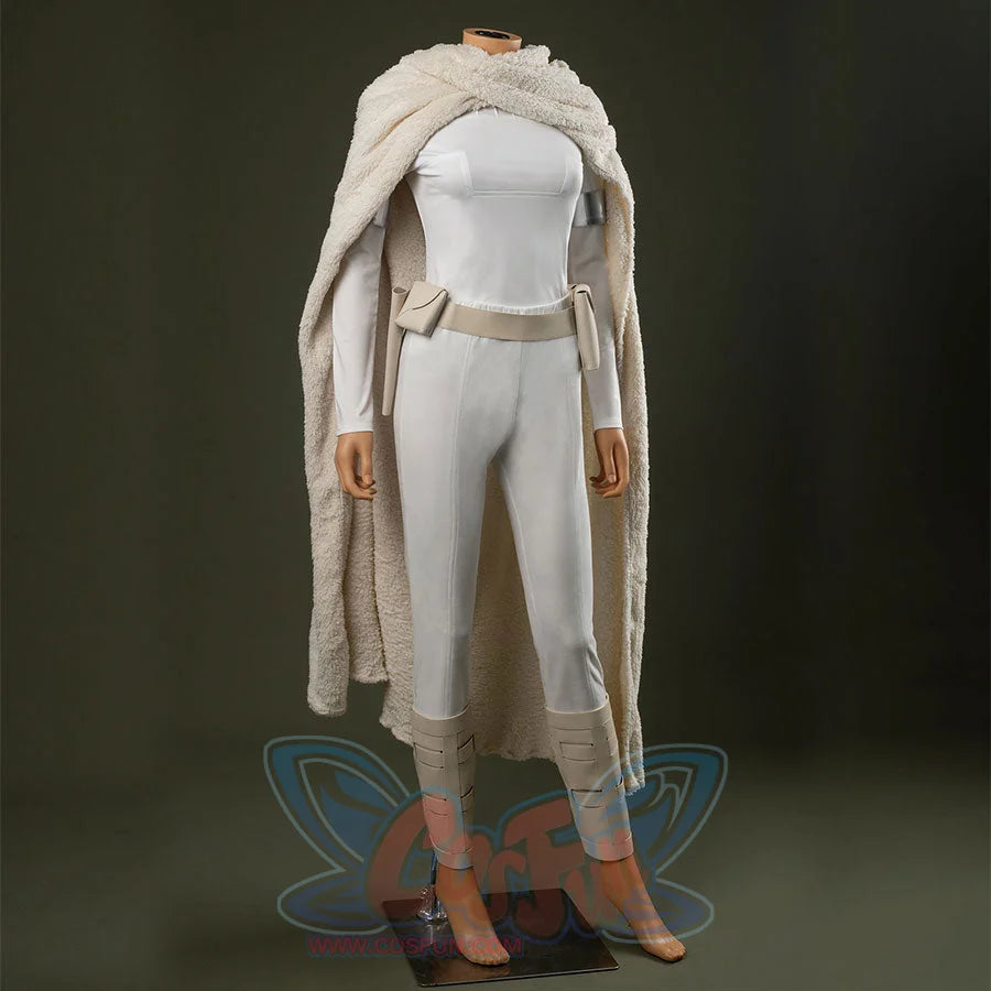 Padmé cosplay costume, side view