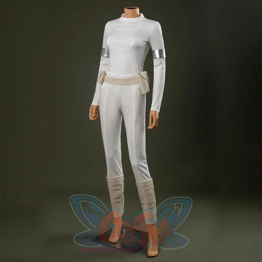Padmé cosplay costume, side view of inner outfit