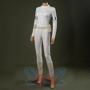 Padmé cosplay costume, side view of inner outfit