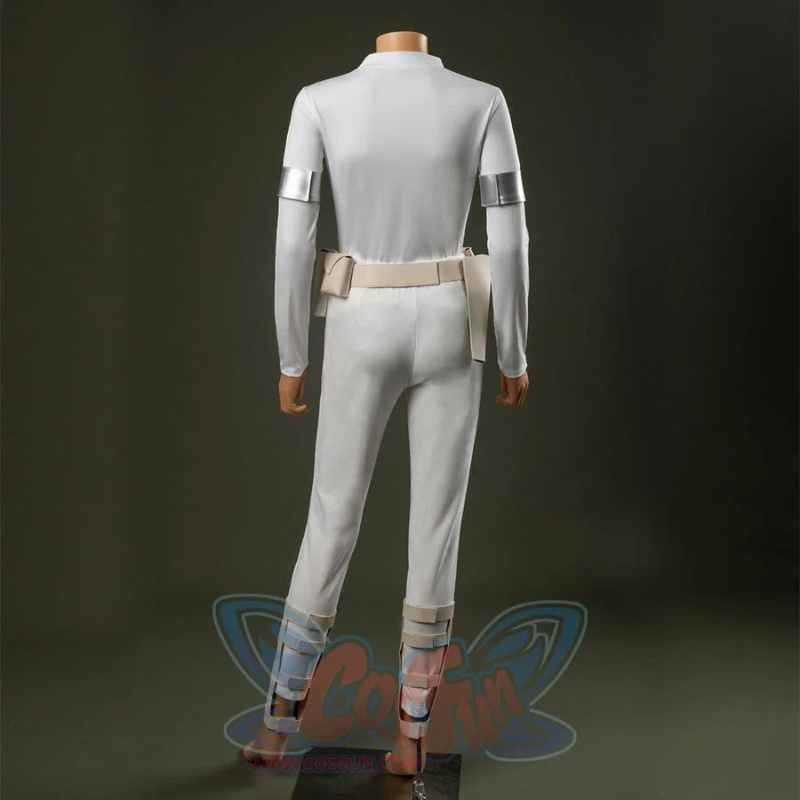 Padmé cosplay costume, back view of inner outfit
