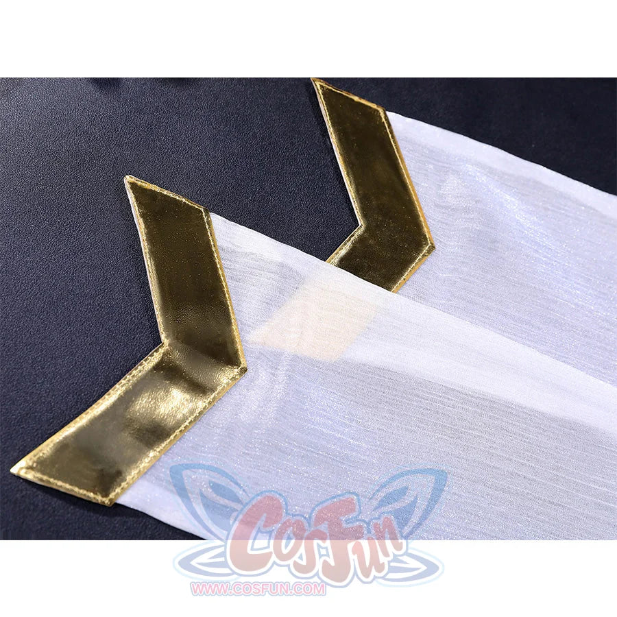 Panty cosplay costume golden decorative arm bands accessory detail with chevron design
