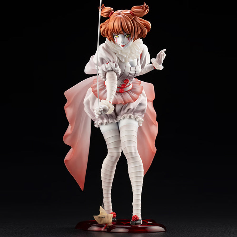 【CONFIRMATION】$5 Deposit = 12% OFF Coupon IT Pennywise Bishoujo Cosplay Costume Halloween Horror Clown Dress BST0266