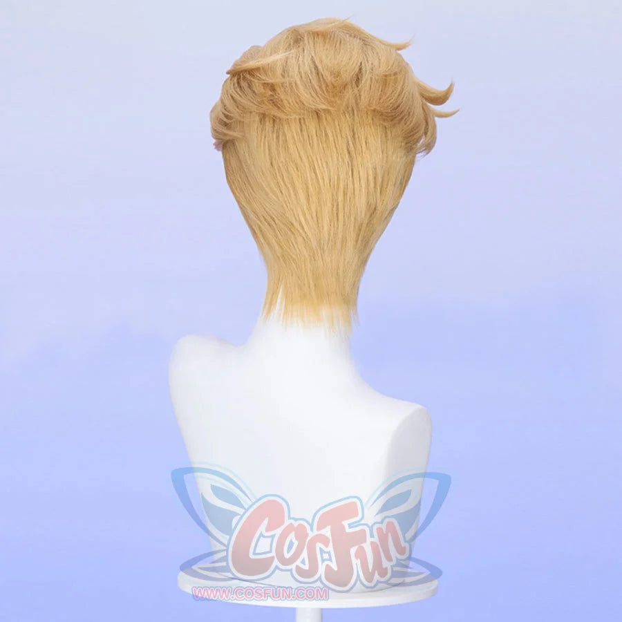 The back view of the Peter Quill cosplay wig shows a well-arranged and uniform length