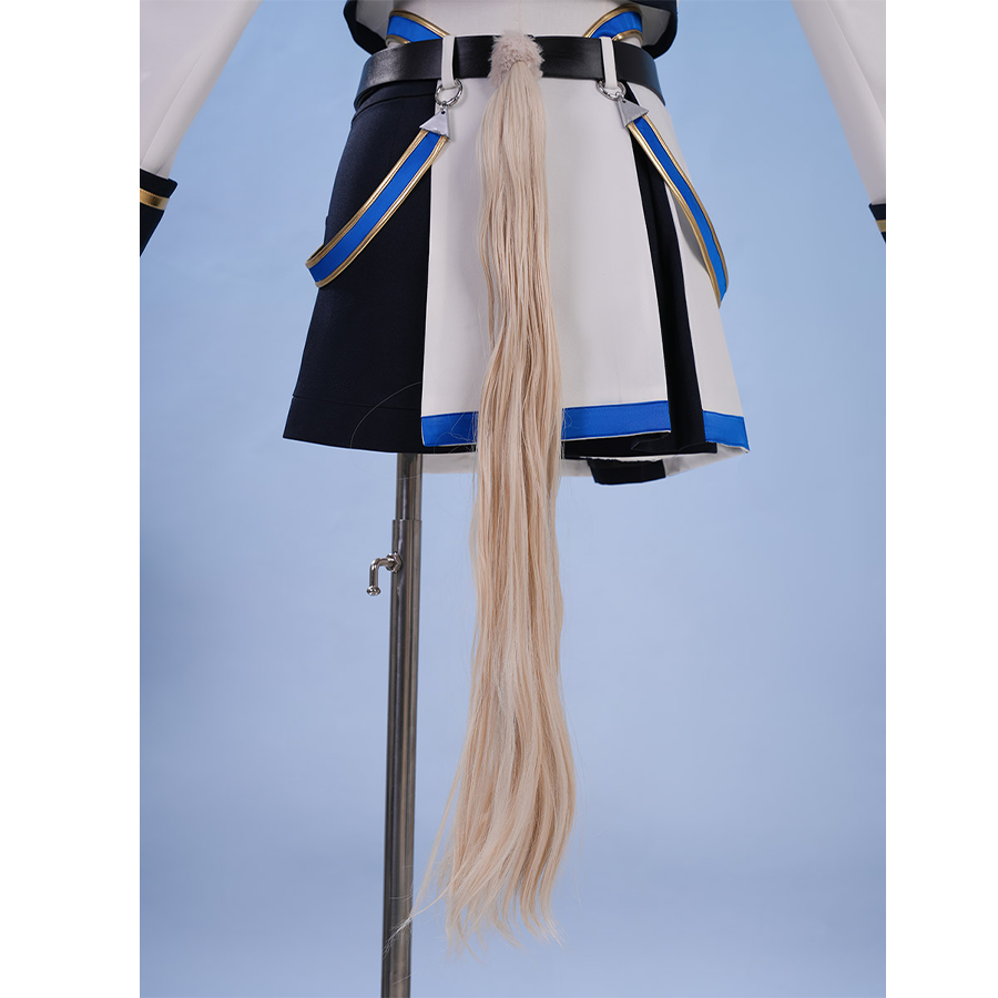 Pretty Derby Oguri Cap Cosplay Costume,there is a horse tail decoration on the back.