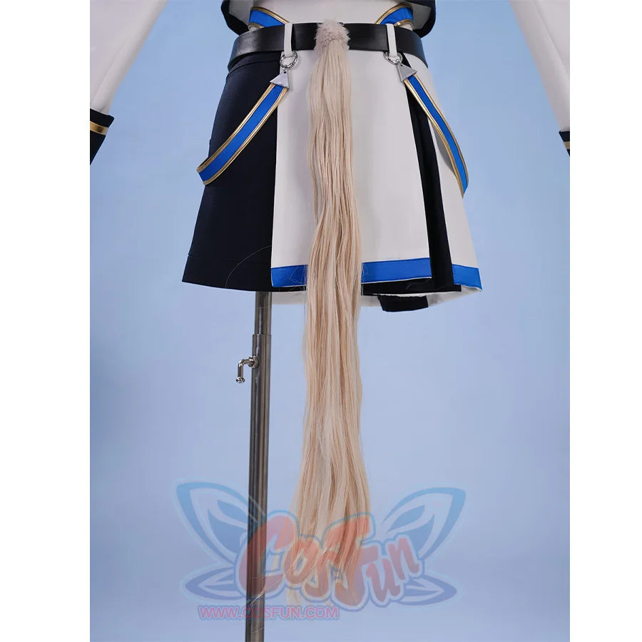 Pretty Derby Oguri Cap Cosplay Costume,there is a horse tail decoration on the back.