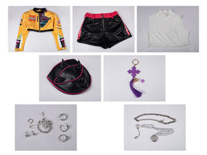 Rumi Cosplay Costume Women Girl Halloween Outfit N09521E  cosfun