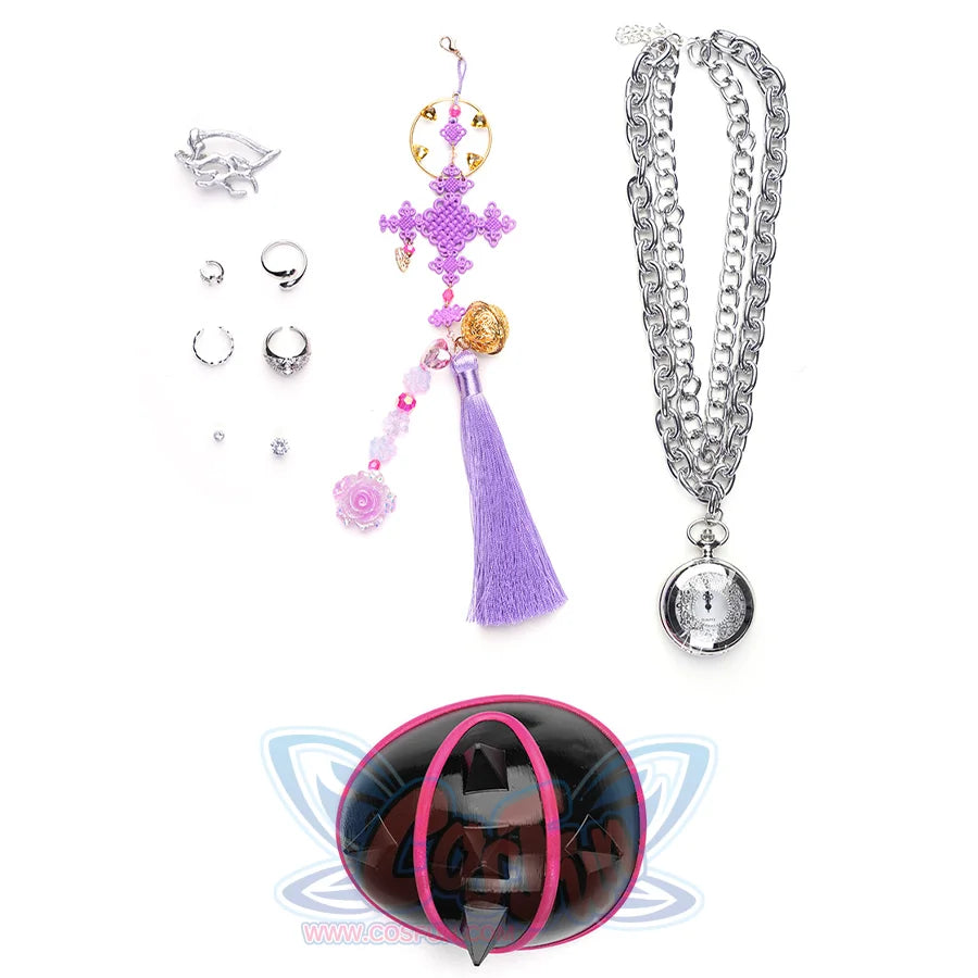 Rumi cosplay costume Accessories, includes rings, earrings, pendant, necklace, shoulder armor.
