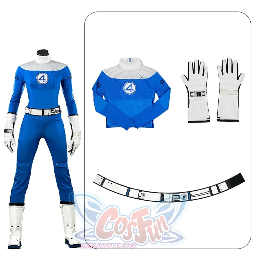 The Fantastic Four: First Steps Invisible Woman Susan Storm Cosplay Costume N09549 AAA XS Costumes