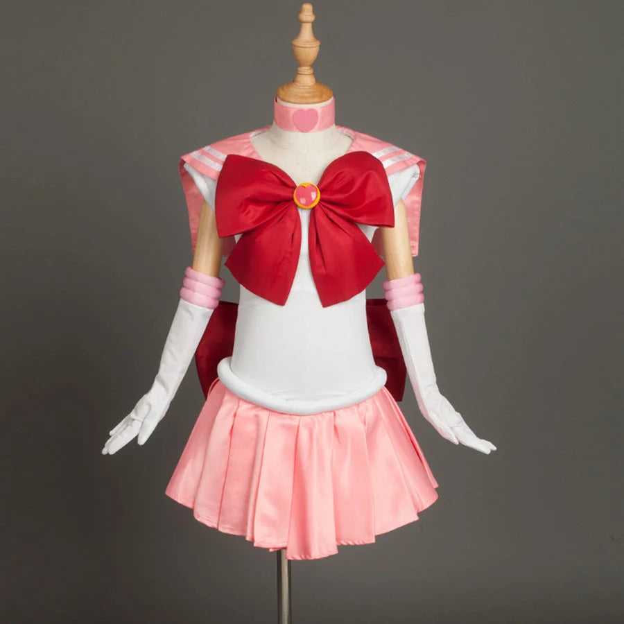 Sailor Soldiers Kid Cosplay Sailor Chibi Cosplay Costume Anime Chibiusa Tsukino Outfit CLT0272_Kid Costumes