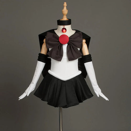 【Kid Cosplay】Sailor Soldiers Sailor Pluto Cosplay Costume Anime Setsuna Meiou Outfit CLT0694_Kid